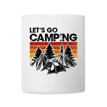 Silhouette Pines à Sunset Stripes - Mug blanc - blanc - Devant