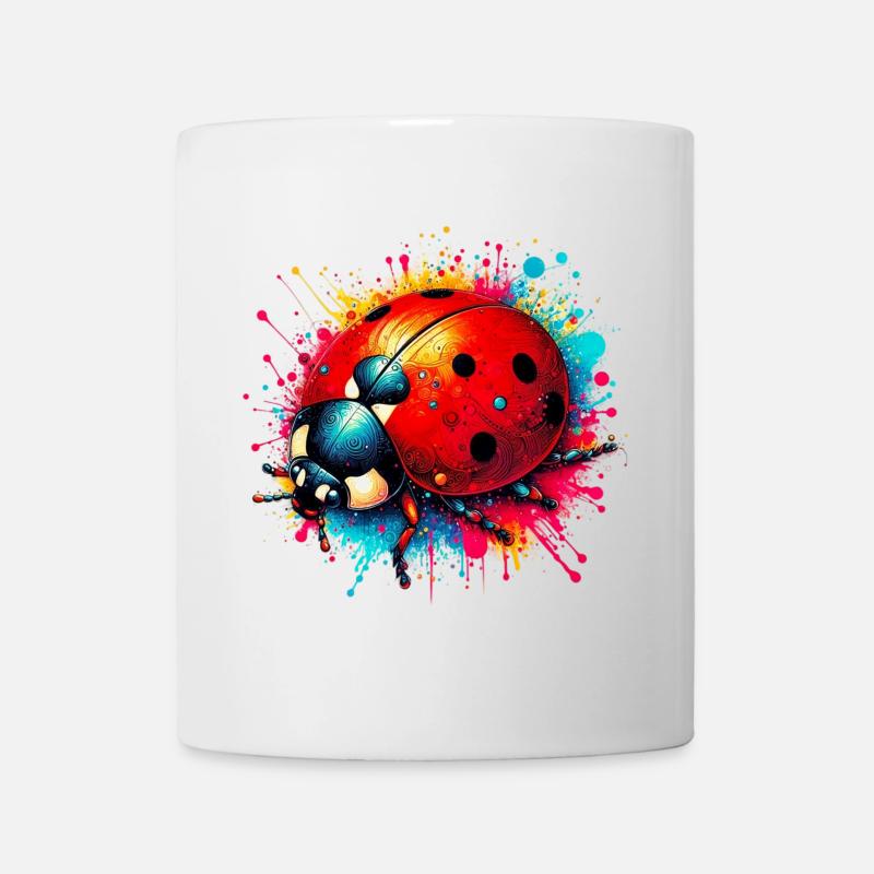 Marienkäfer - Tasse - Weiß