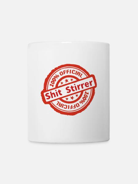 Official Shit Stirrer - Tasse - Weiß