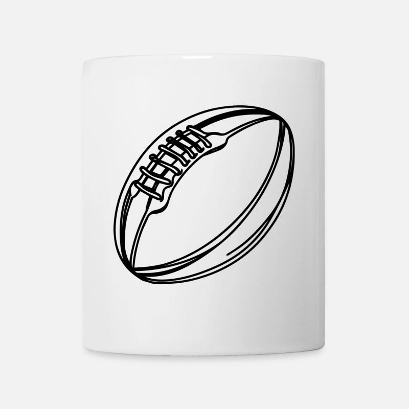 Rugby Ball - Tasse - Weiß
