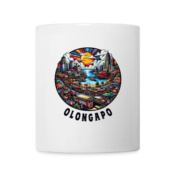 Olongapo Stadt Philippinen Stadt Skyline - Tasse - Weiß - Vorne