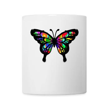 Graffiti Art Butterfly Illustration Drawing - Mug - white - Front