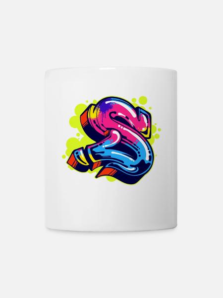 Strassenkunst Wildstyle Sprayer Graffiti Zeichnen - Tasse - Weiß