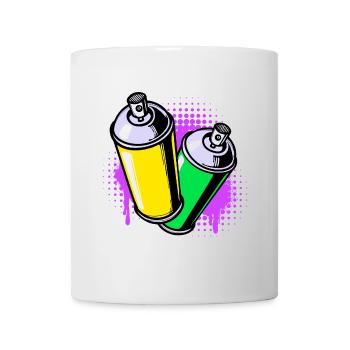 Graffiti Sprayer Kunst Strassenkunst Spraydose - Tasse - Weiß - Vorne