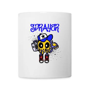 Sprayer Graffiti Spraydose Kunst Strassenkunst - Tasse - Weiß - Vorne