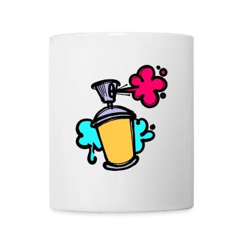 Kunst Graffiti Sprayer Spraydose Street Art - Tasse - Weiß - Vorne