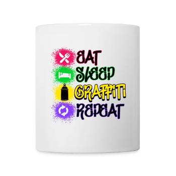 Graffiti Statement Sprayer Spraydose Kunst - Tasse - Weiß - Vorne