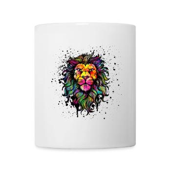 Löwe Zeichnen Illustration Graffiti Strassenkunst - Tasse - Weiß - Vorne