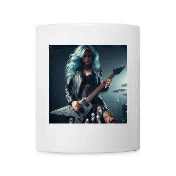 Guitariste de heavy metal - Mug blanc - blanc - Devant