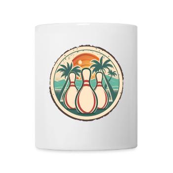 Graphismes de bowling - Mug blanc - blanc - Devant
