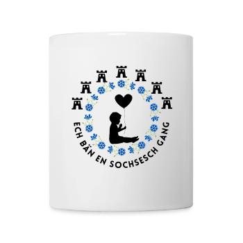 Siebenbürger Kinder Design "Sochsesch Gang" - Tasse - Weiß - Vorne