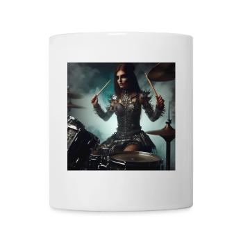 Batteuse - Mug blanc - blanc - Devant