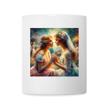 L’amour entre femmes - Mug blanc - blanc - Devant