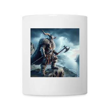 Wikinger-Krieger - Tasse - Weiß - Vorne