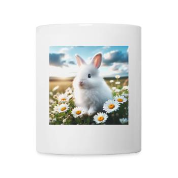Adorable White Bunny - Mug - white - Front