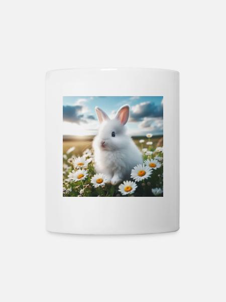 Entzückender weißer Hase - Tasse - Weiß