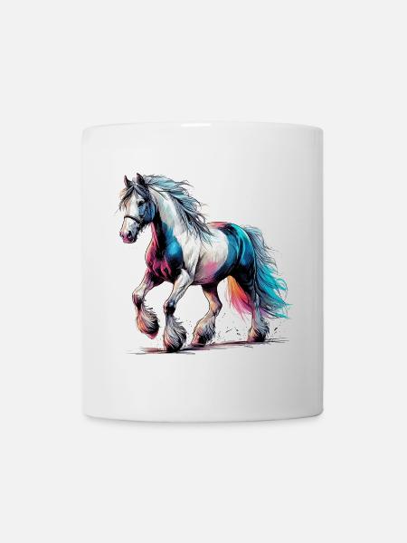 Cheval - Mug blanc - blanc