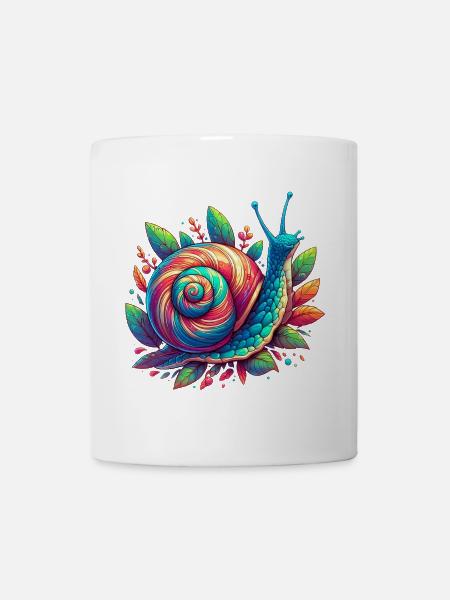Schnecke - Tasse - Weiß