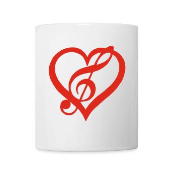 Music in the Heart (Red) - Mug - white - Front