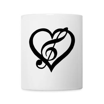 Music in the Heart (Black) - Mug - white - Front