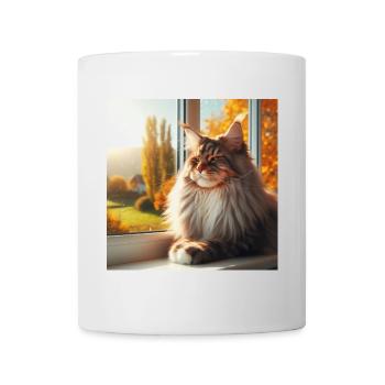 Maine Coon - Le roi des chats - Mug blanc - blanc - Devant