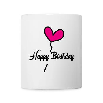 HAPPY BIRTHDAY - Mug blanc - blanc - Devant