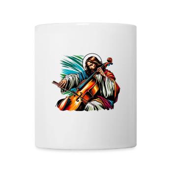 Conception musicale pour violoncelle Jesus Christ - Mug blanc - blanc - Devant