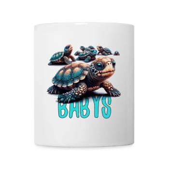 Tortoise Turtles Babies Gift - Mug - white - Front