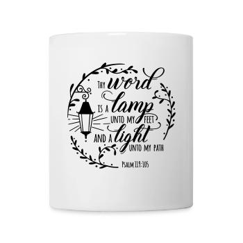 Thy word is a lamp unto my feet - Mug - white - Front