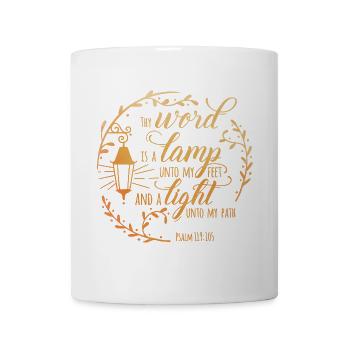 Thy word is a lamp unto my feet - Mug - white - Front