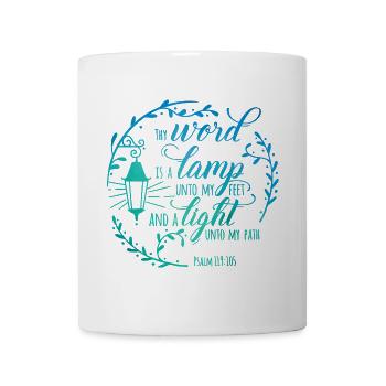 Thy word is a lamp unto my feet - Mug - white - Front