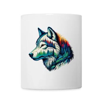 Loup - Mug blanc - blanc - Devant
