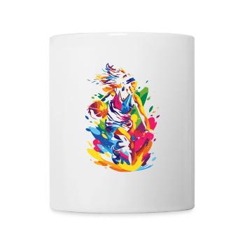 Woman Playing Basketball - Mug - white - Front