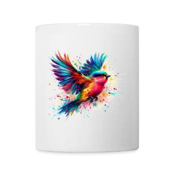 Aquarelle Oiseau Volant - Mug blanc - blanc - Devant