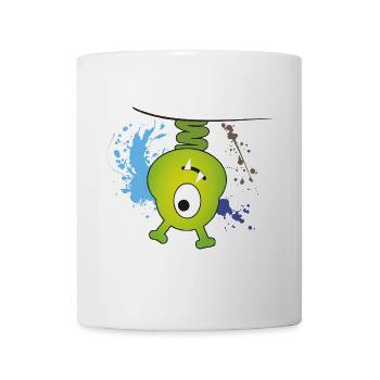 Lustiges Monster grün - zum selber personalisieren - Tasse - Weiß - Vorne