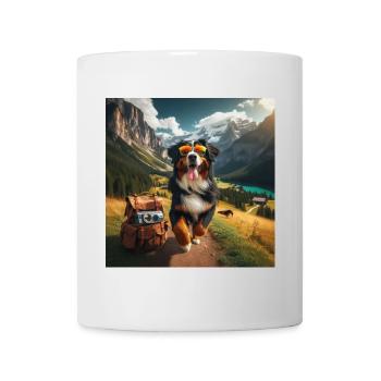 Berner Sennenhund - Tasse - Weiß - Vorne
