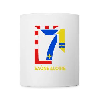 Saône et Loire - Mug blanc - blanc - Devant