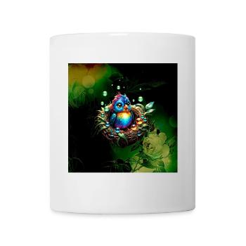 Colorful fancy bird. - Mug - white - Front