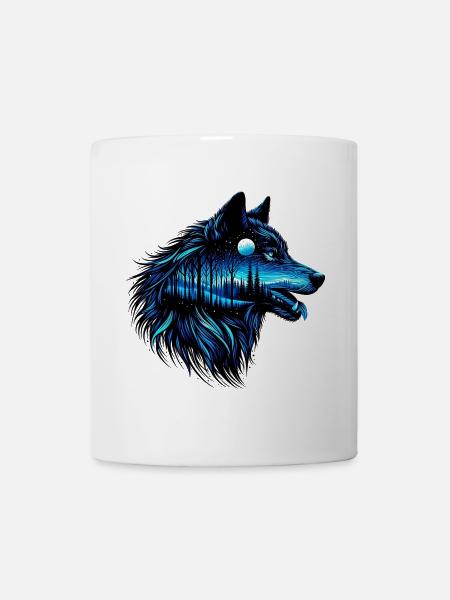 Wolf - Tasse - Weiß