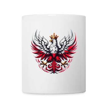Polen Polska polnisch Flagge Fahne Geschenk - Tasse - Weiß - Vorne