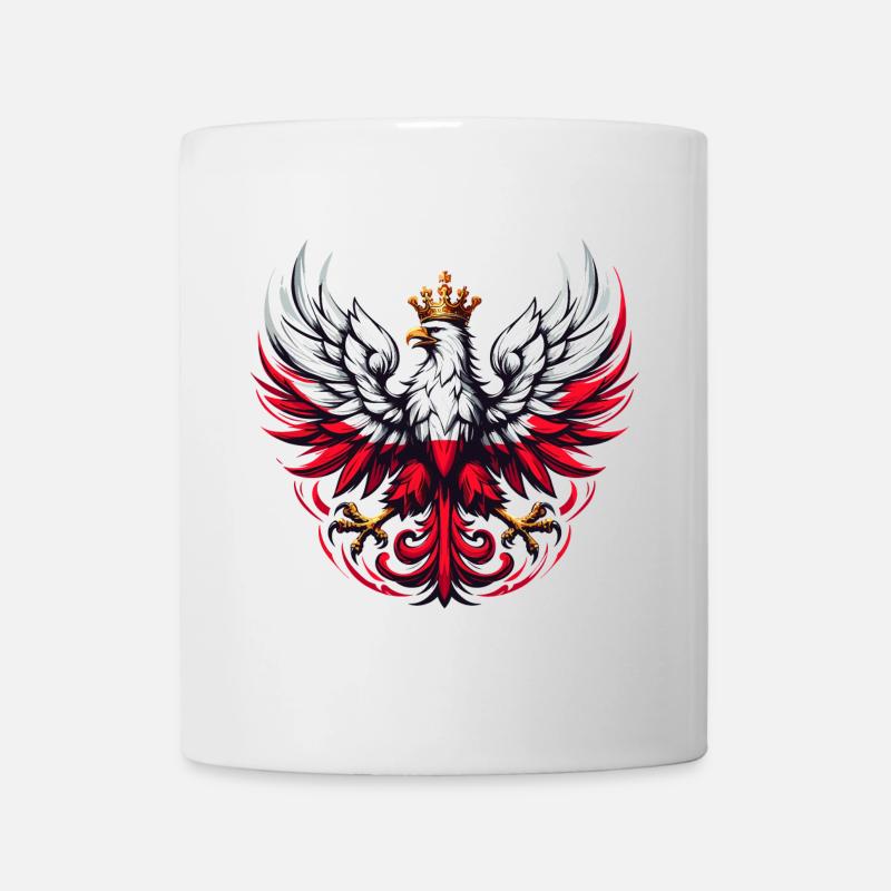Pologne Polska drapeau polonais drapeau cadeau - Mug blanc - blanc
