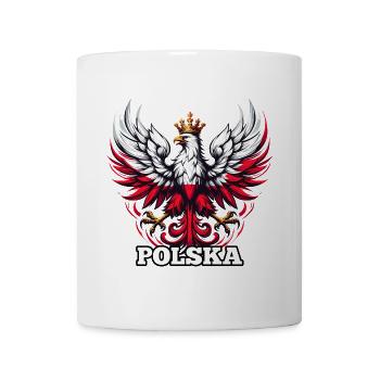 Polen Polska polnisch Flagge Fahne Geschenk - Tasse - Weiß - Vorne
