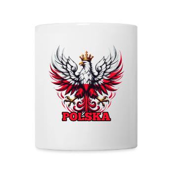 Polen Polska polnisch Flagge Fahne Geschenk - Tasse - Weiß - Vorne