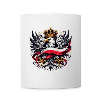 Polen Polska polnisch Flagge Fahne Geschenk - Tasse - Weiß - Vorne