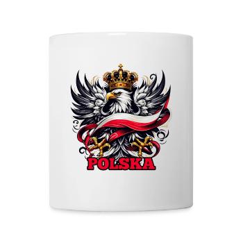 Polen Polska polnisch Flagge Fahne Geschenk - Tasse - Weiß - Vorne