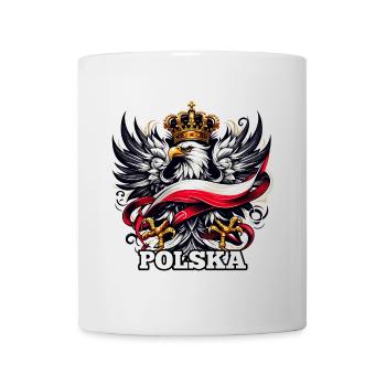 Polen Polska polnisch Flagge Fahne Geschenk - Tasse - Weiß - Vorne
