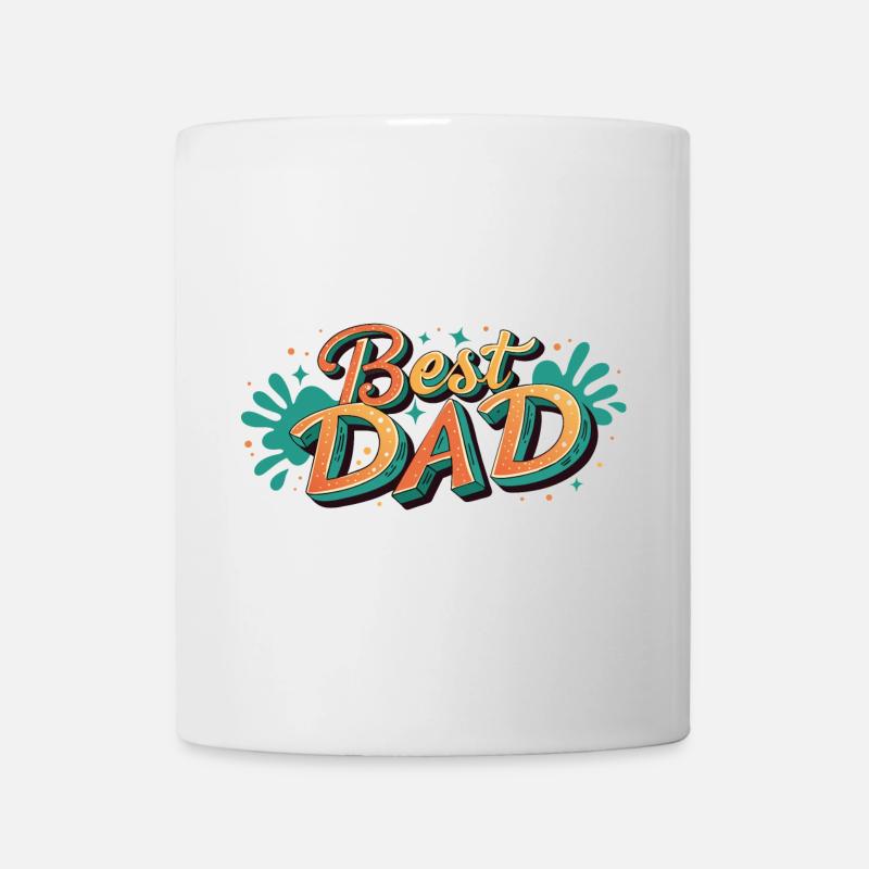 Best Dad Typography - Mug - white