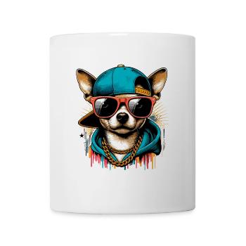 Cool Chihuahua Chien Lunettes De Soleil Cadeau - Mug blanc - blanc - Devant