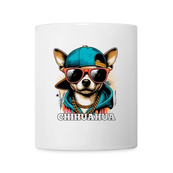 Cool Chihuahua Dog Sunglasses Gift - Mug - white - Front