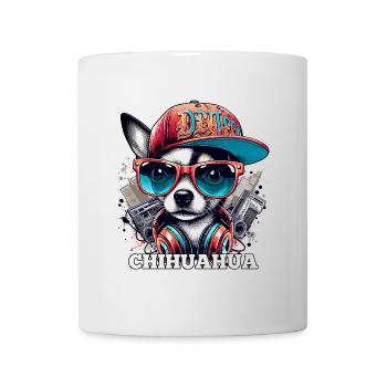 Cool Chihuahua Dog Sunglasses Gift - Mug - white - Front